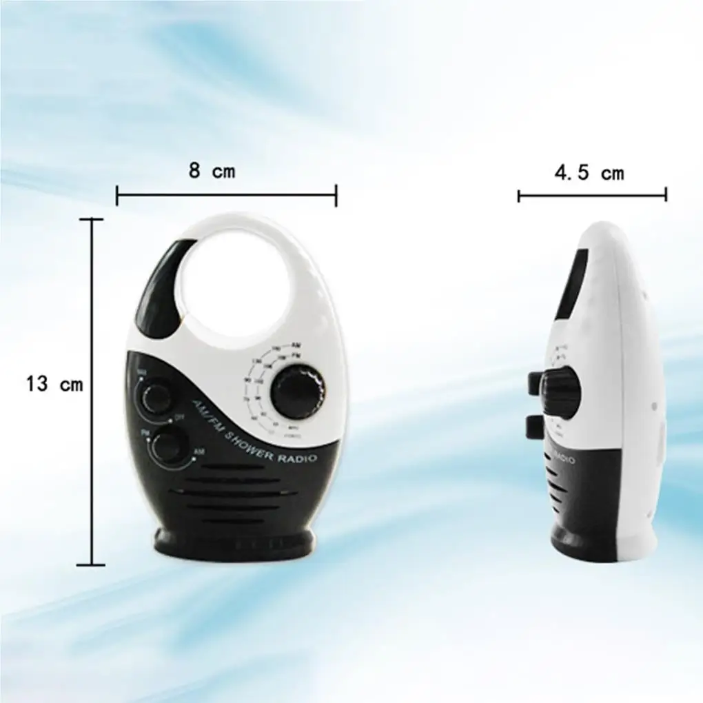 Radio portable Splash Verde pour HOCabin, radio de musique de douche FM AM, haut-parleurs Hi-Fi, récepteur Scratch Verde