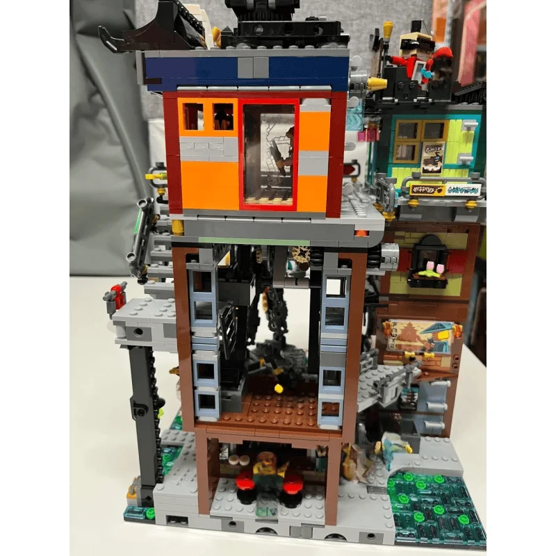 New 2025 City Workshop Markets Building Blocks Bricks Creative Street View House Toy for Adult Children Birthday Gifts 3244pcs