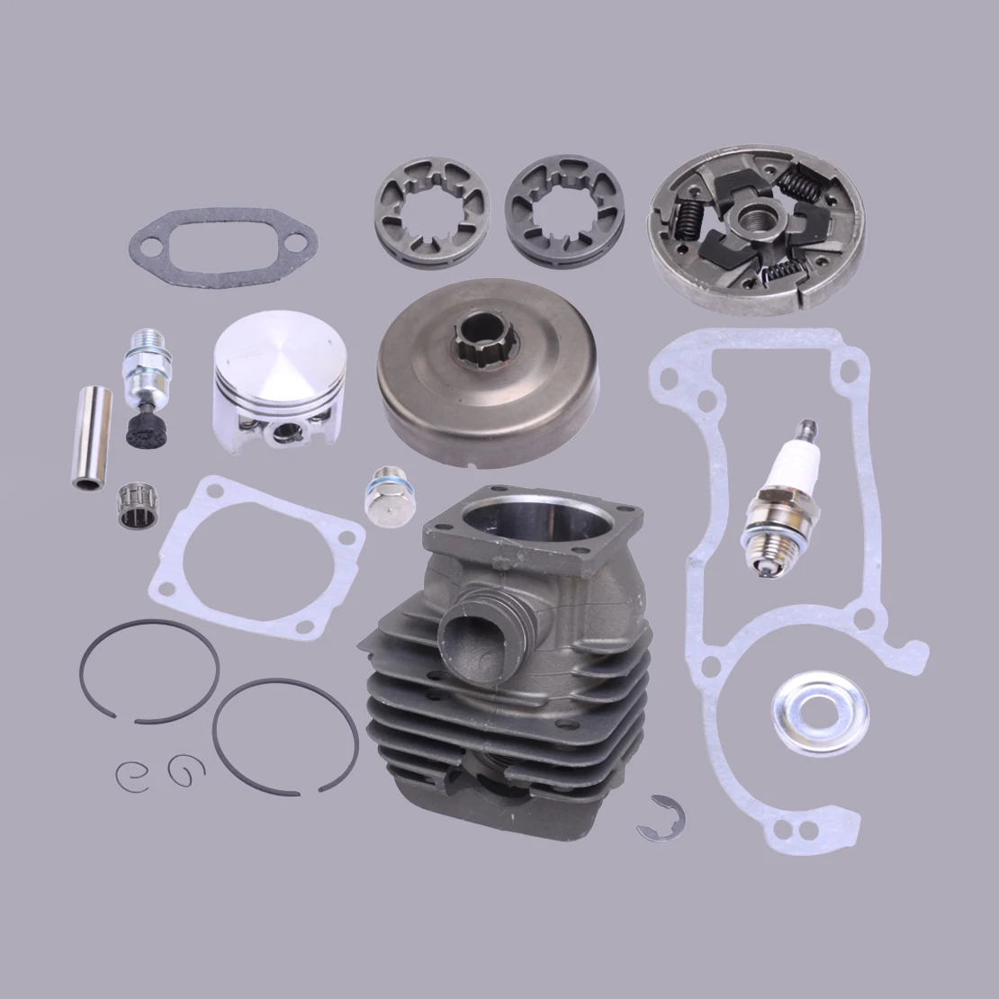 1121 020 1217 44.7mm Cylinder Piston Clutch Drum Rim Sprocket Gasket Kits Fit For Stihl 026 026PRO MS260 MS260C Chainsaws