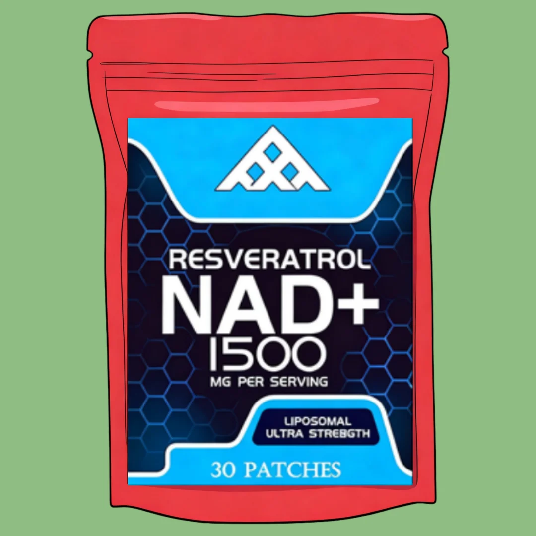 Liposomal NAD+ with Resveratrol Transdermal Patches Support Cellular Health 30 Patches