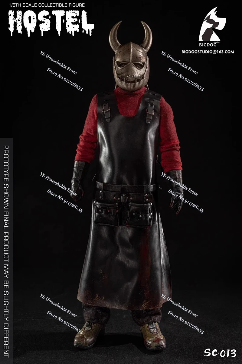 BIGDOG STUDIO SC013 1/6 Collectible Chainsaw Hostel Action Figure Bloeden Hand Voet Model Vervanging 12 "Man Soldaat Model