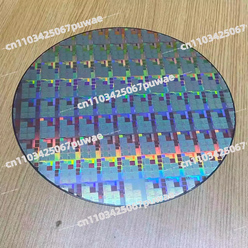 Photoetching Circuit Chip Semiconductor Silicon Wafer 12 Inch CPU Wafer Silicon Science Technology Pendulum Piece Birthday Gift