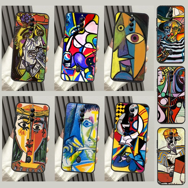 Picasso Abstract Art Painting Case For Nubia Red Magic 8 Pro Plus Cover For ZTE Redmagic 7 7S 6S 6 Pro 5S 5G 6R Funda