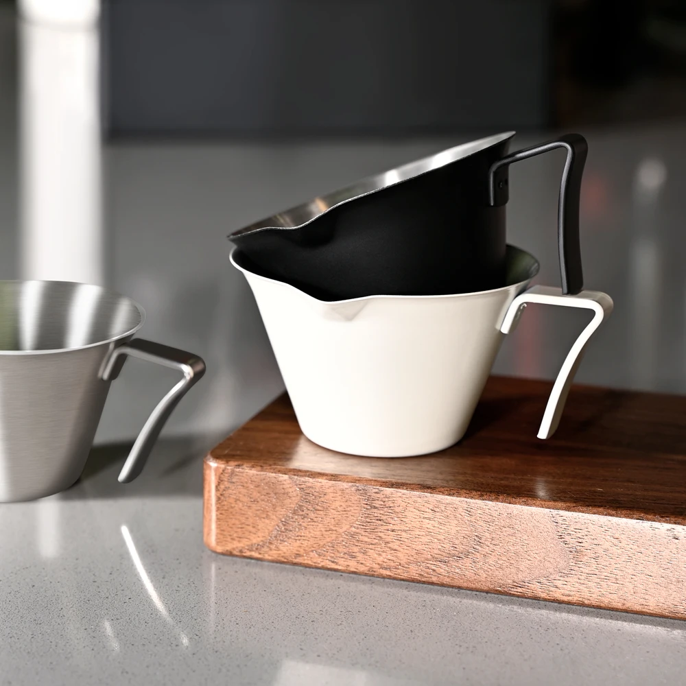 100ML Espresso Extraction Cup 304 Stainless Steel with Scale Thickened Exquisite Ounce Coffee Cup Home Kitchen Cafe Accessories view 6