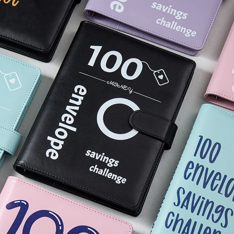 Budget Binder 100 risparmio challenge Book con buste Budget saving Book,Budget Book Binder per Budgeting Planner