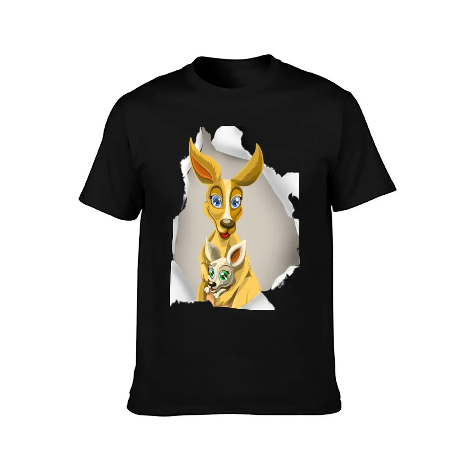 Cute Kangaroo joey T-Shirt rapper graphic tees oversizeds tees anime shirts men