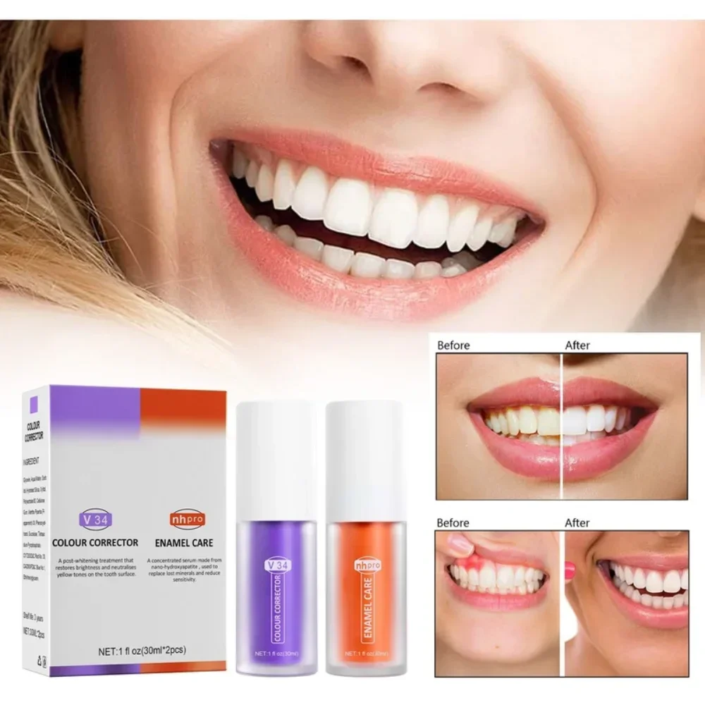 Corrector Serum Toothpaste Teeth Whitening Teeth V34 Colour Corrector Teeth Professional Dental Whitening  Hygiene