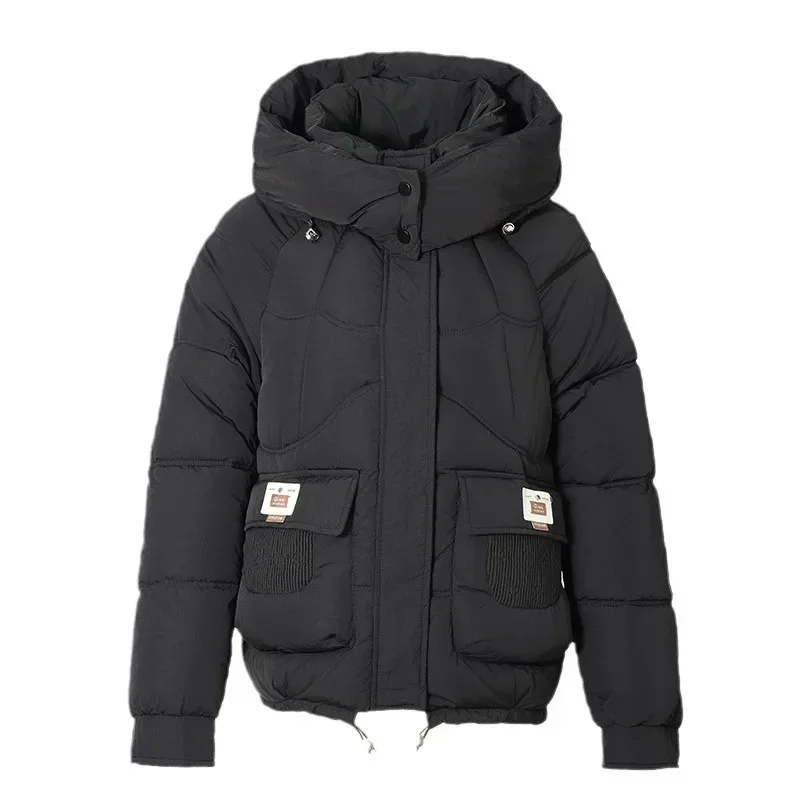 Jaqueta jeans de mulheres, casacos quentes, casaco de algodão, fêmea, frio, com capuz, Parka, Casacos, novo, Outono, Inverno, 2022