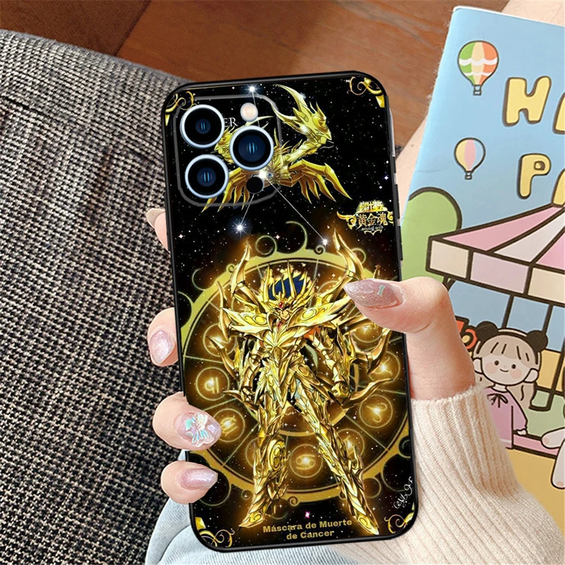 Saint Seiya Knights of the Zodiac For iPhone 15 13 14 16 Pro Max XS XR X Case For iPhone 11 12 16 Pro Max Plus Mini Cover