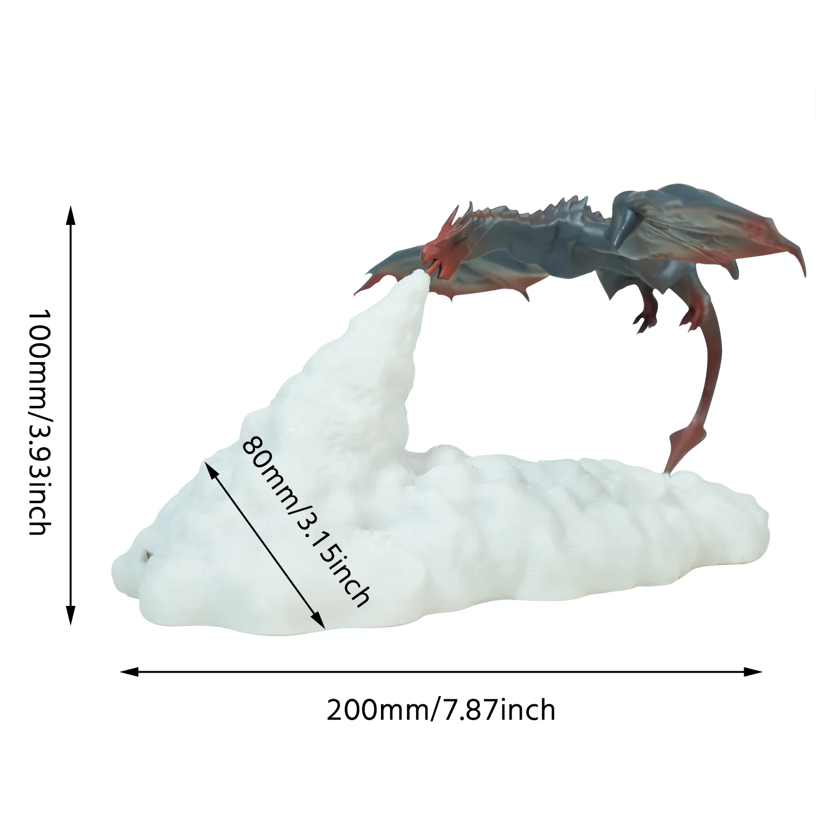 3D LED Dragon Night Light, USB-Rechargeable Table Lamp, Flying Dragon-Themed Bedroom Decor, Festive Party Mood Light