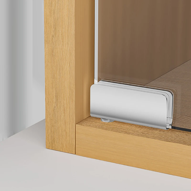 

Up And Down Clip Glass Hinges Automatic Pop-up Door Hinges Pivot Shaft No Drilling Cabinet Display Frameless Glass Clip