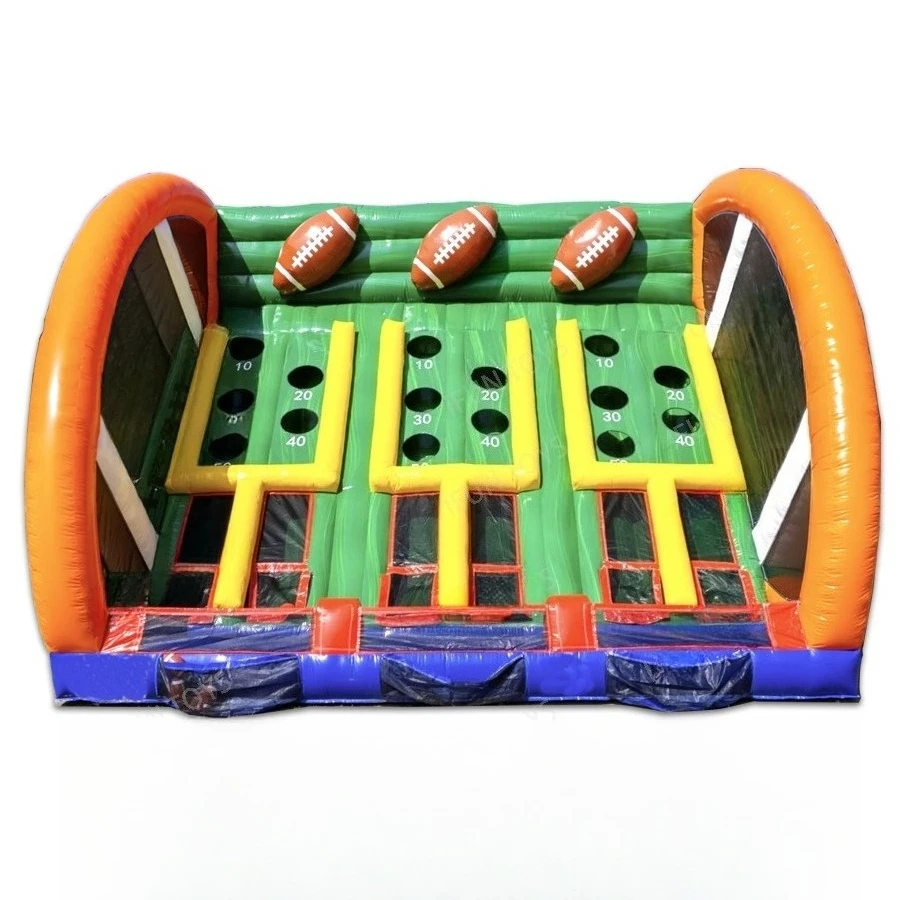 Interactive Inflatable Sports Rugby Throwing Games Football Throwing Games Company Events