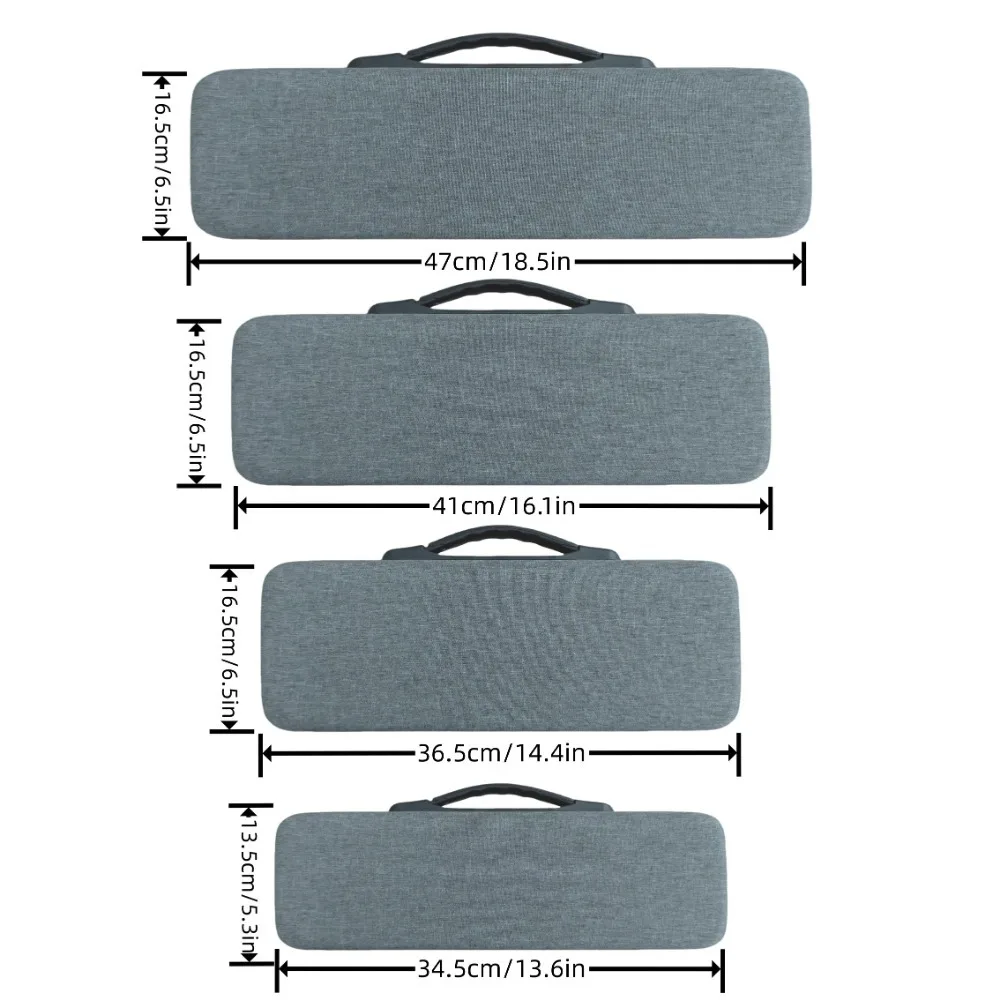 إيفا هارد شل الغبار ومقاوم للماء حقيبة لوحة المفاتيح الميكانيكية لوحة المفاتيح حقيبة التخزين مناسبة للوحات المفاتيح كاملة الحجم 61/68/98% #6