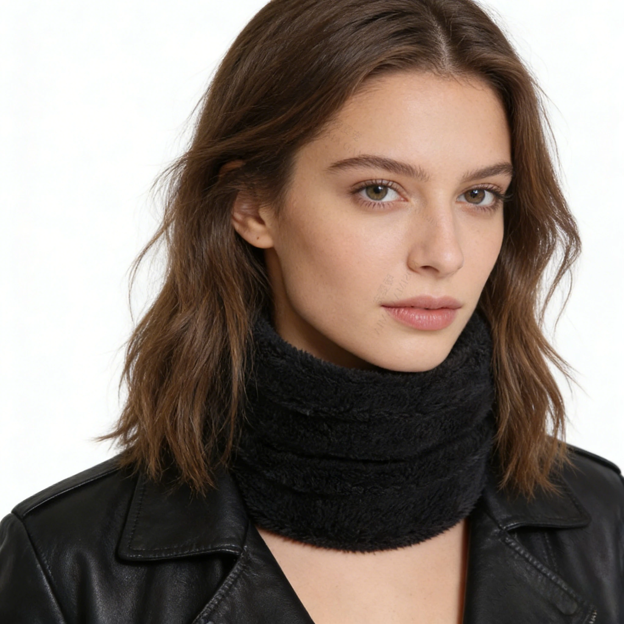 

Плюшевый теплый зимний плюс флисовый толстый снуд, шарф на шею, кольцо, шарф для женщин и мужчин, полнолицевая маска, мягкий воротник на шею, эластичный морозостойкий