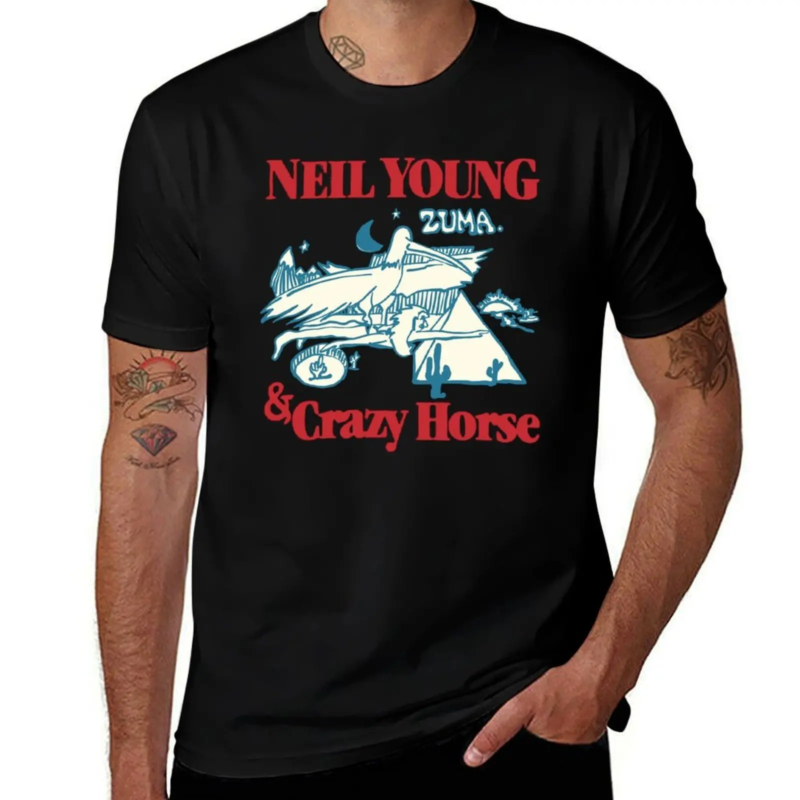 

Neil Young & Crazy Horse Zuma T-Shirt Sporty Casual Quick Dry T-Shirt