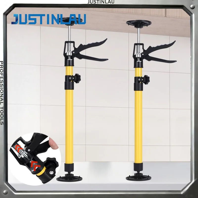 JUSTINLAU 1PC Labor-Saving Telescopic Steel Support Pole Cabinet Jack Telescopic Pole Lifter Woodworking Ceiling Bracket