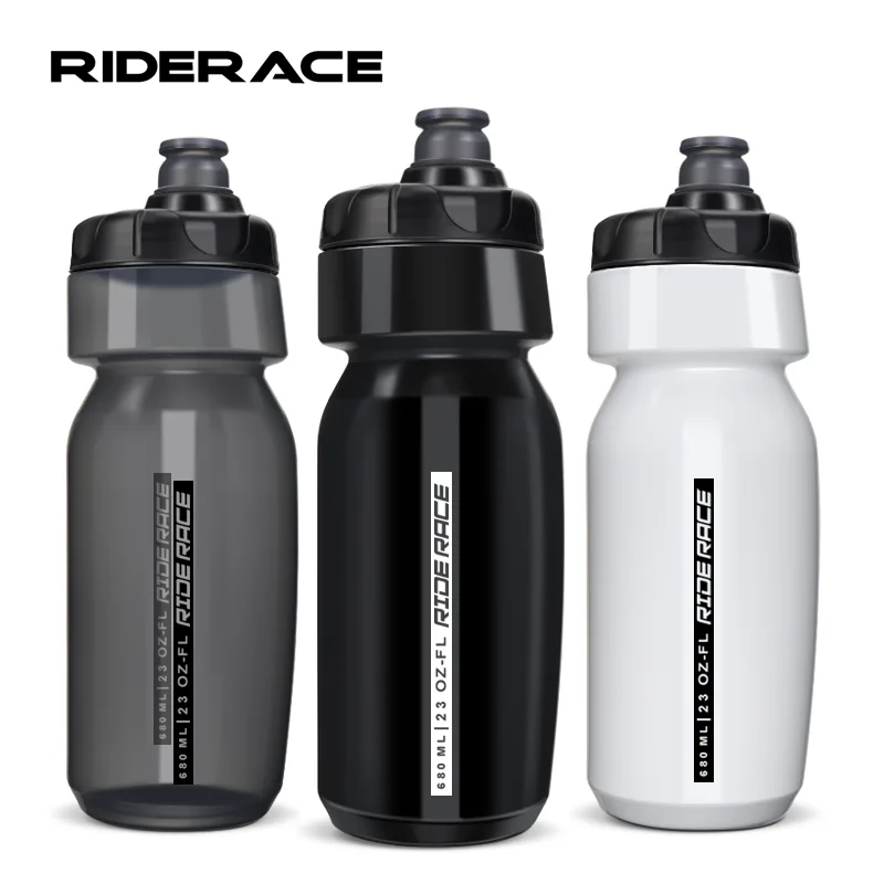 RIDERACE botella de agua para ciclismo 680ML PP5 ultraligera para correr al aire libre escalada deportes taza para apretar hervidor de bicicleta taza portátil para bicicleta
