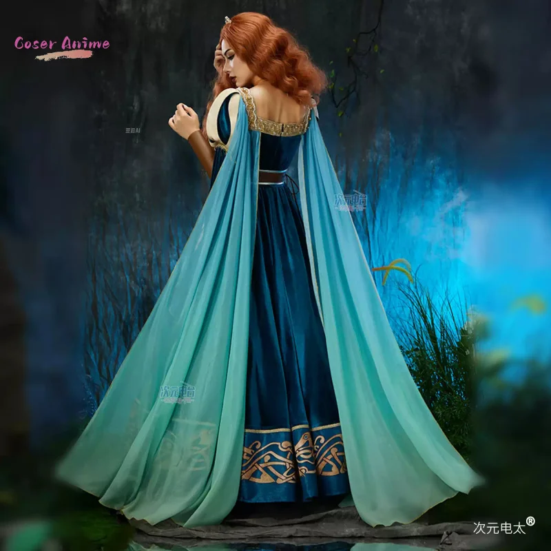 أزياء كالفاري ميليندا ماي التأثيرية فستان رائع زي موحد لحفلات الهالوين ملابس لعب الأدوار للنساء #3