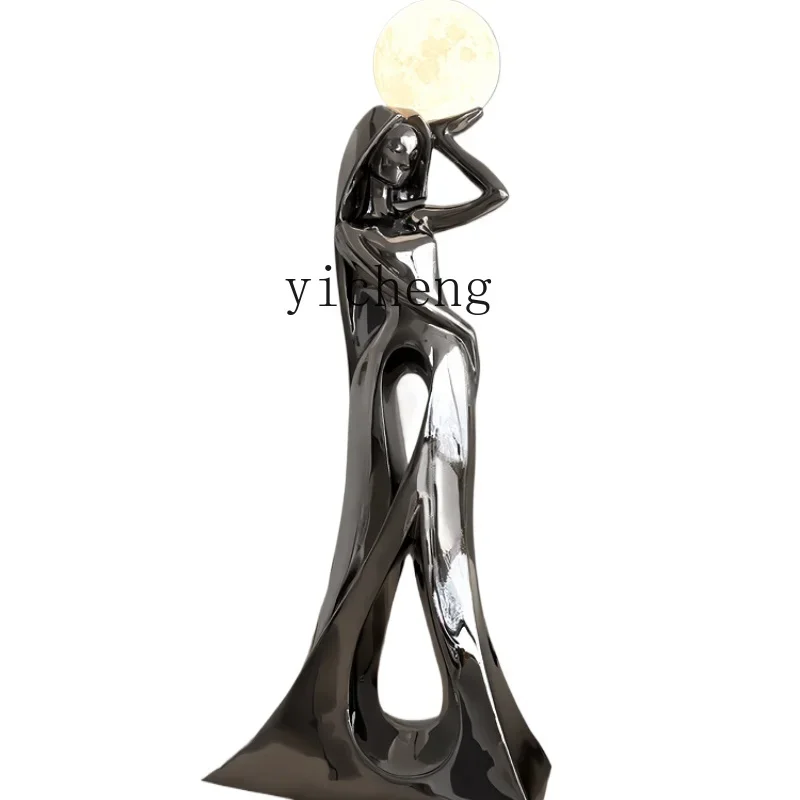 

Living Room Large Art Floor Ornaments Light Luxury High-End TV Edge Decoration