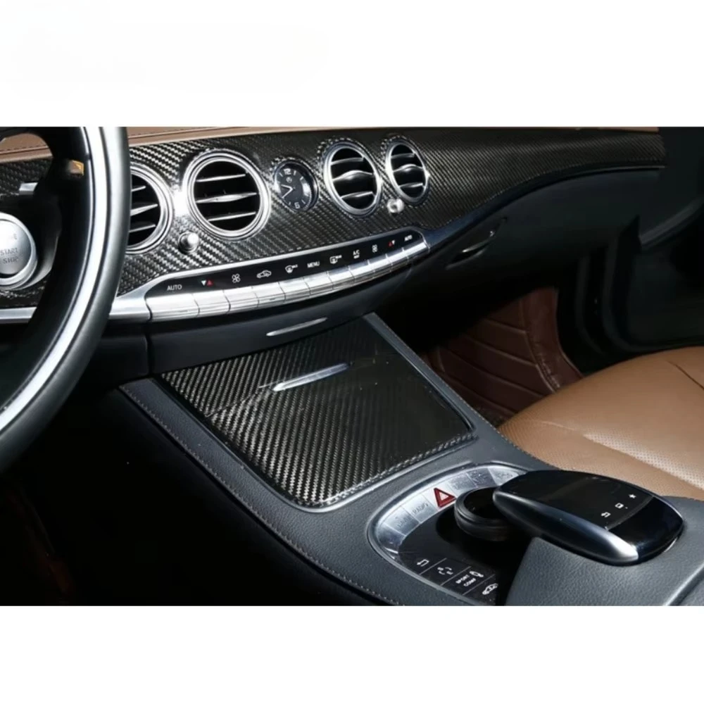 

Luxury Decoration For S Class W222 2014-2020 Year S320L S400 Dry Carbon Fiber Front Rear Bumper Car Accessories Interior Trim Ki