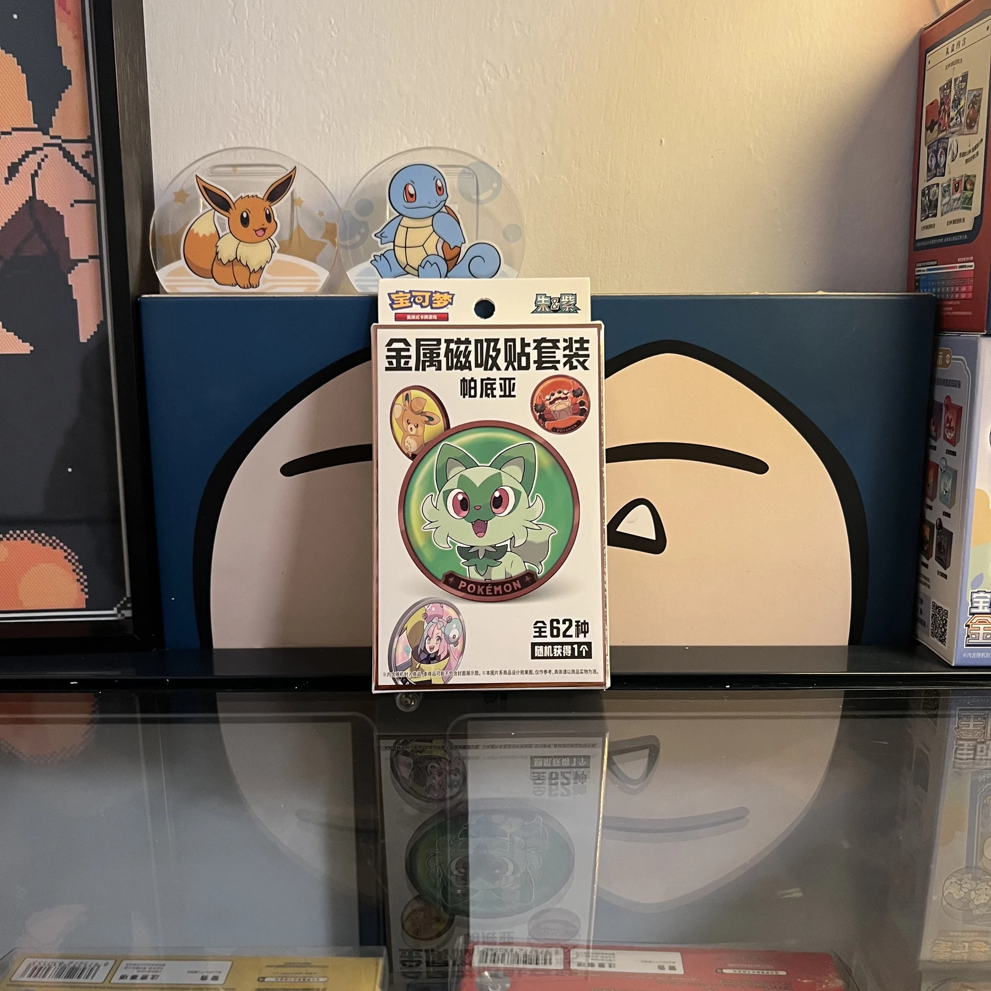 شارة ثلاجة مغناطيسية من Pokemon TCG Paldea Region V1 V2 هدية بطاقة ألعاب معدنية أصلية قابلة للجمع #5