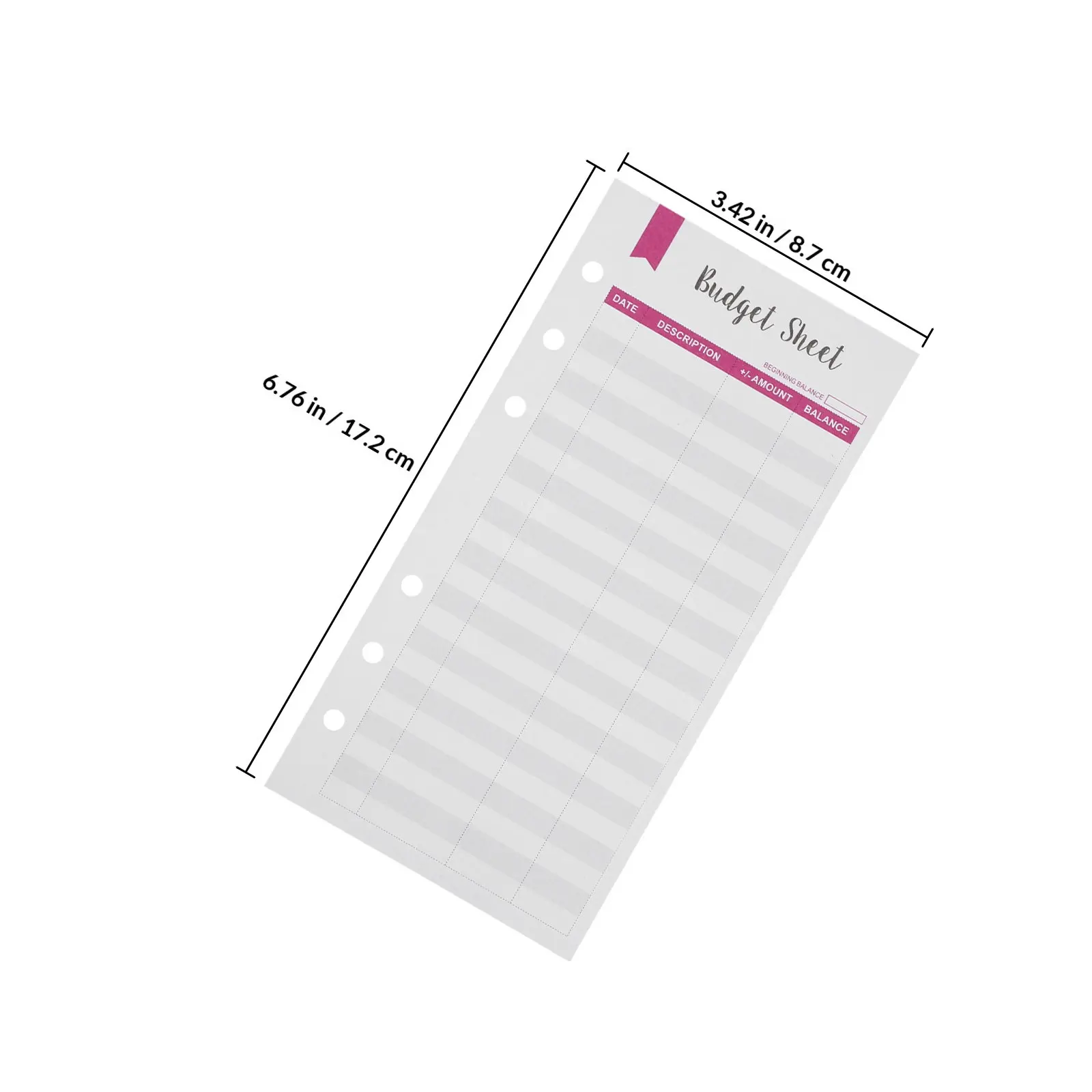12Pcs Budget Planner Notebook Refills Thick Paper 6-Hole Punched for Binder Expense Tracker Cash Budget Organizer view 5