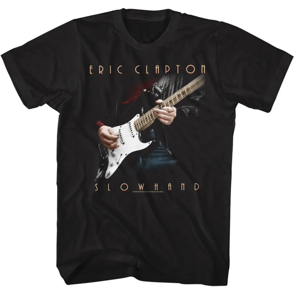 Eric Clapton Mens T Shirt Slow Hand Logo Greatest Guitarist Rock Concert 70s