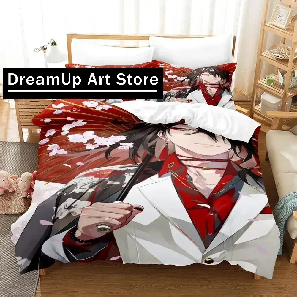 

3D Print Fashion Hololive vox Akuma Bedding Set Boys Girls Twin Queen Full Size Duvet Cover Pillowcase Bed Adult Bedroom