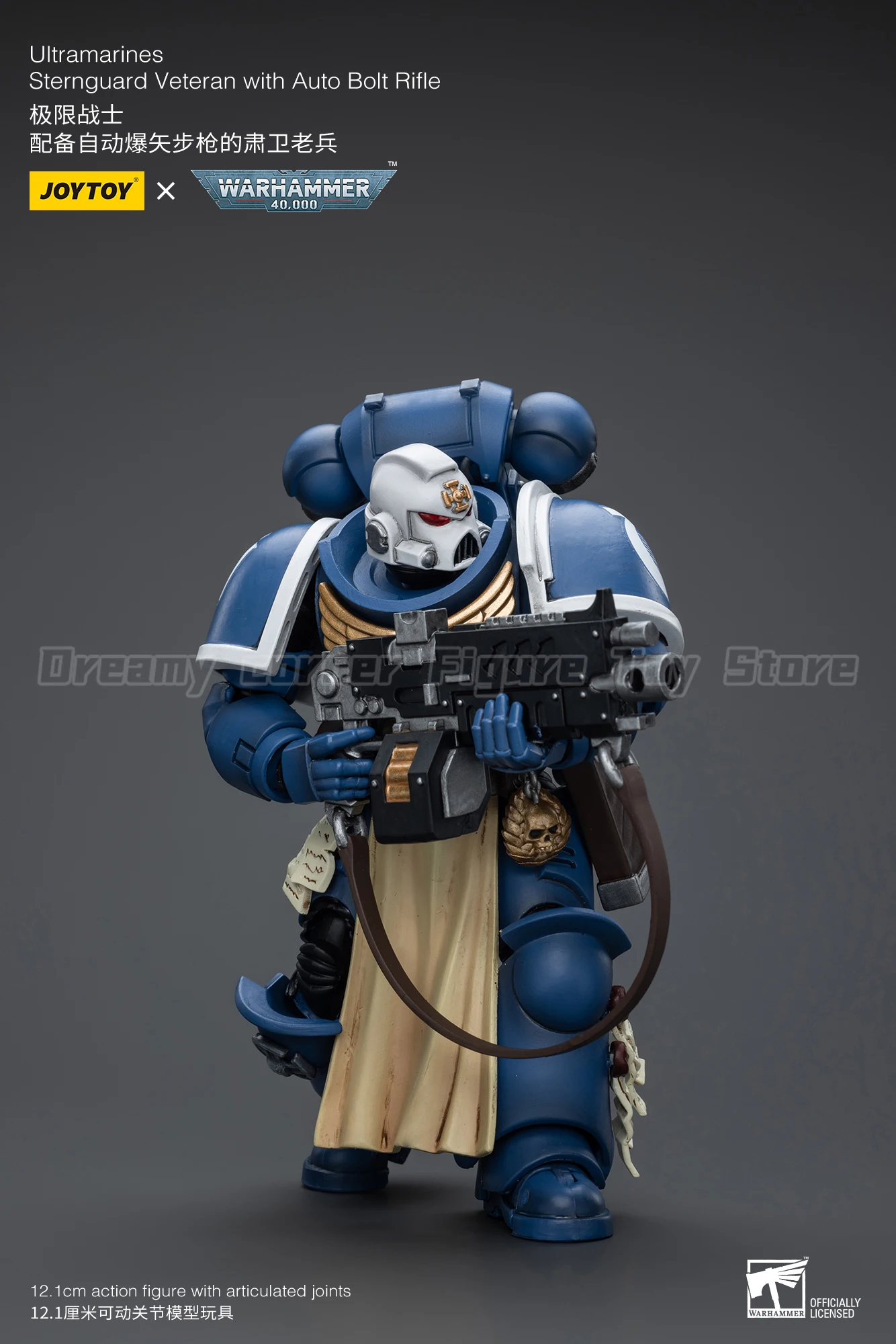 

【Доставка в течение 24 часов】JOYTOY Warhammer 40K Ultramarines Sternguard Veteran Sergeant, 3 шт., 1/18, фигурки настольных персонажей, игрушка