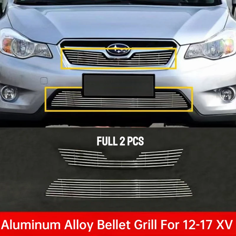 For Subaru XV 2012-2017 Grill Grille Racing Cover XV-001 New Aluminum Alloy UP 1PCS