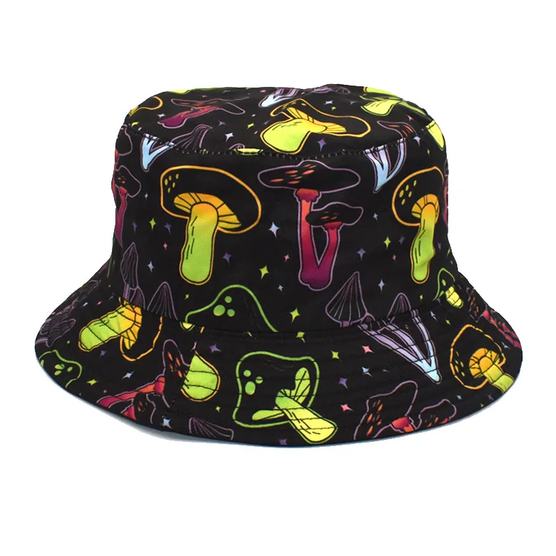 New fashion beach fisherman hat men and women outdoor leisure sun hat cartoon foldable basin hat