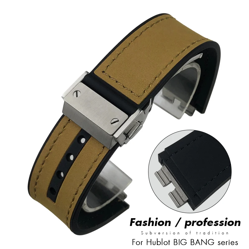 stainless-steel-quick-release-leather-rubber-watchband-for-hublot-big-bang-27mm-401-411-414-high-quality-watch-strap-bracelets