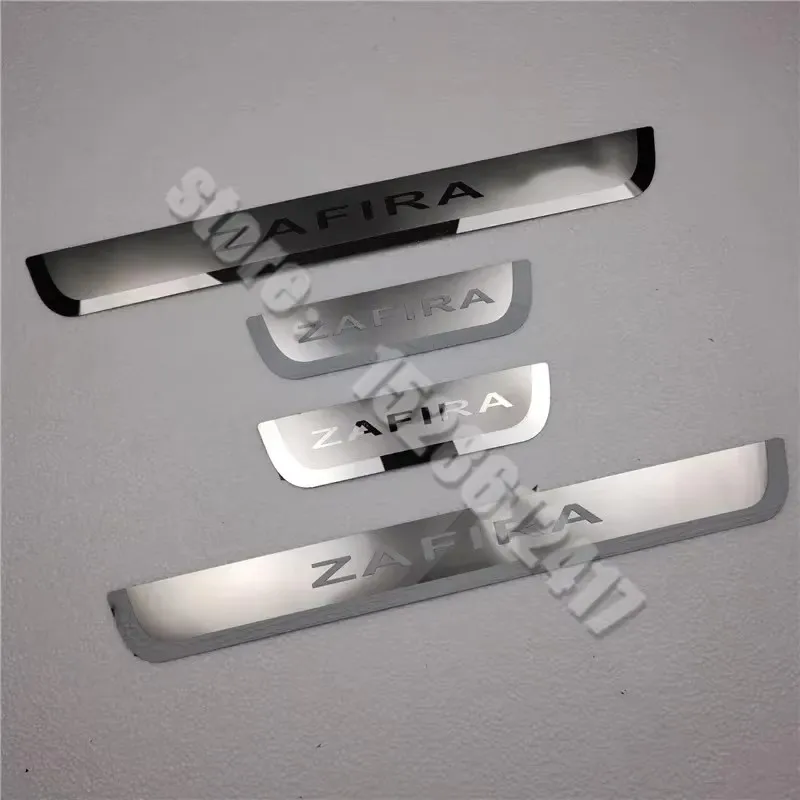 For Opel Zafira Tourer A C For Vauxhall Zafira B 2011-2024 Door sill scuff plates thresholds protector Stickers Welcome Pedal