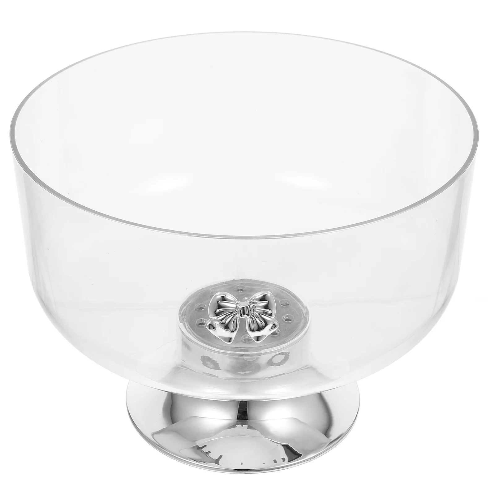 

European Trifle Bowl Clear Acrylic Footed Dessert Bowl 20Cm Height 23Cm Depth Pedestal Fruit Salad Candy Dish Kitchen Display