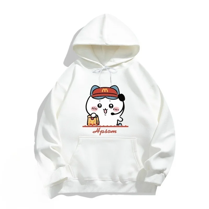 Chiikawa Usagi Padrão Bonito Impressão 3D Respirável Secagem Rápida Solta Confortável Diário Casual Diversão Moda Moletom Com Capuz