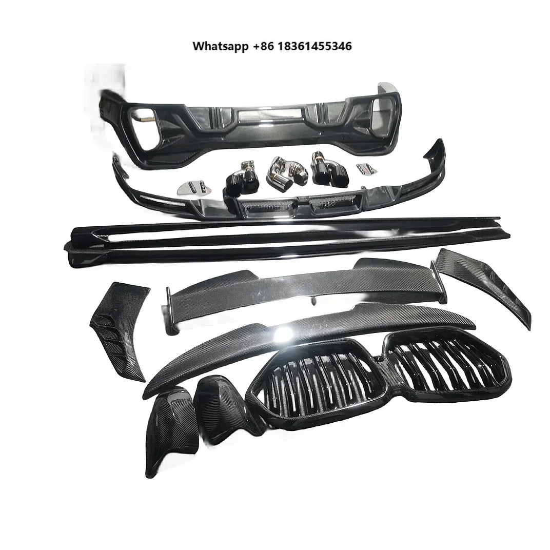 

For X6 G06 Front Lip Side Skirts Rear Lip and Spoiler Good Quality LD Style Carbon Fiber Body Kit With Hood