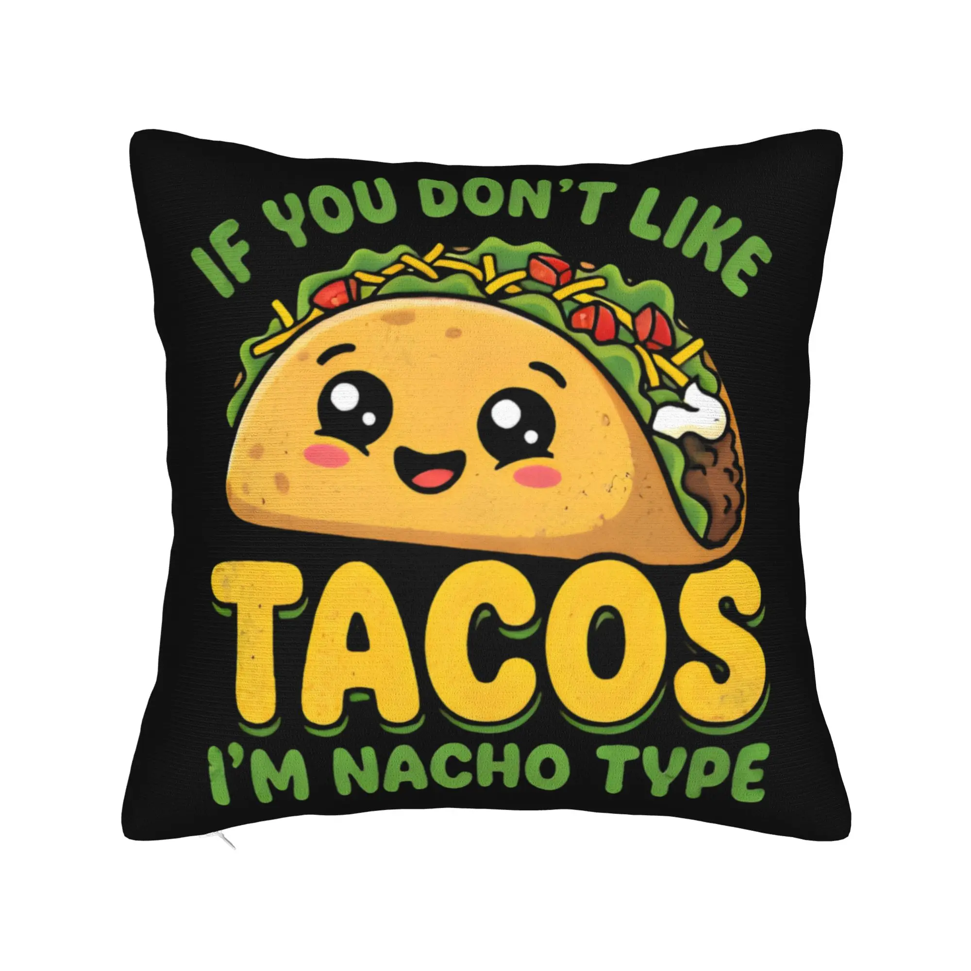 Let's FIESTA Party Printed Pillow Case Mexican Amigo Cinco De Mayo Sombrero Soft Pillow Cover For Sofa Couch Bed Cushion Cover