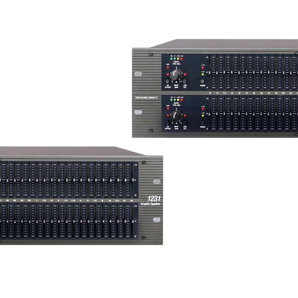 DBX-1231 Factory Wholesale dual equalizer professional audio processor audio equalizer 31 band graphic