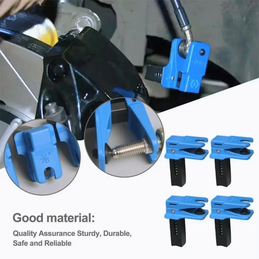 

AM-4pcs/set Car Brake Oil Pipe Plug Automotive Brake Nozzle Prevent Tool Accessories Spills Car To Oil Tubing Brake Oil Clamp O3