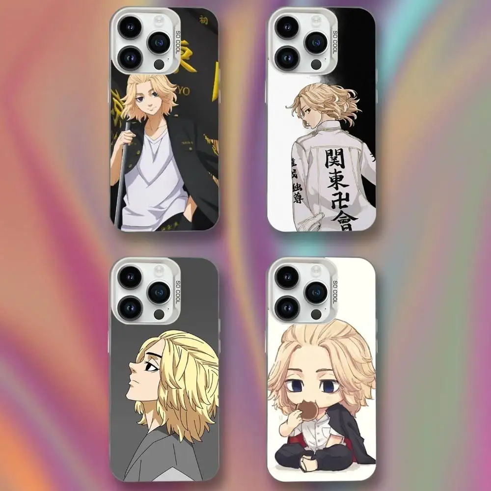 

Anime M-Mikeys Phone Case For iPhone 16,15,14,13,12,11,Mini,Pro,SE,MAX White Matte Shockproof Cover