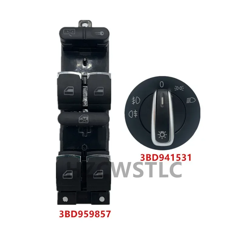 New 3BD941531 3BD959857 Headlight Window Control Switch For VW 99-04 Passat B5 B5.5 Golf 4 Jetta MK4 GTI BORA BEETLE