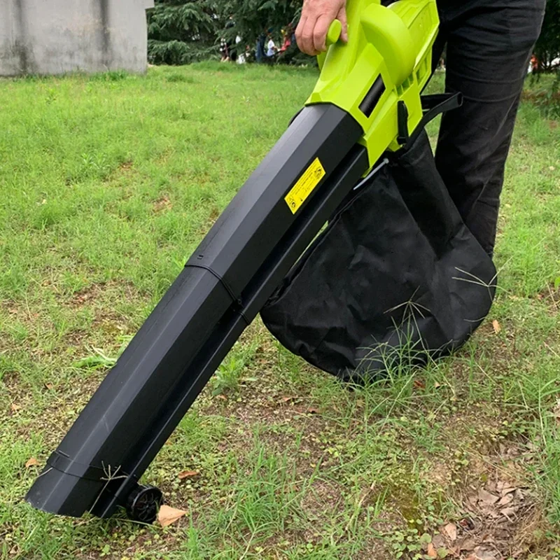 Ventilador de folhas elétrico, triturador de folhas, soprador de alta potência, coletor de poeira, sopro e sucção de alta eficiência
