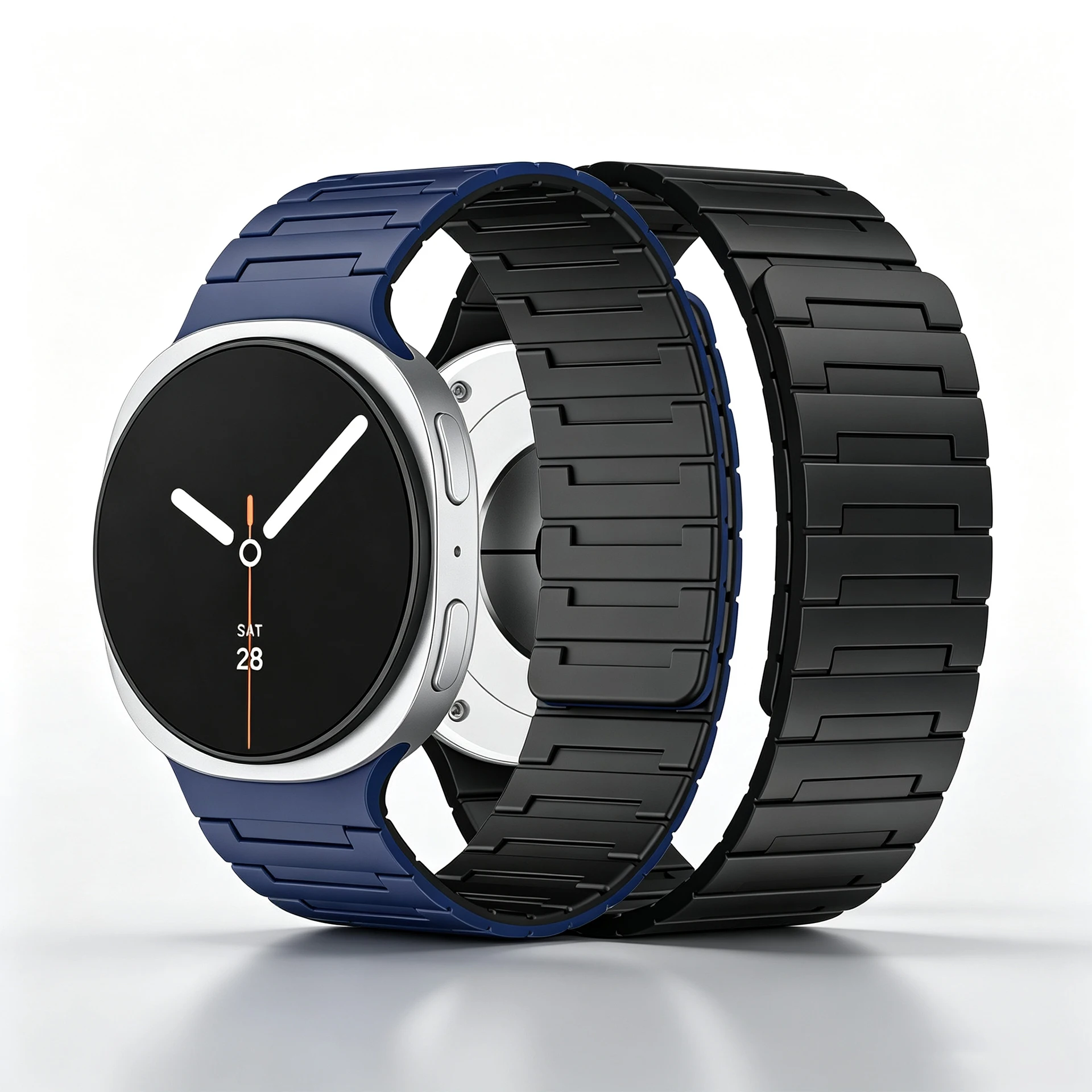 Magnetic Band for Samsung Galaxy Watch 8 9 40mm 44mm 8 Clasic 46mm Silicone Bracelet Correa Wristband Galaxy Watch Accessories