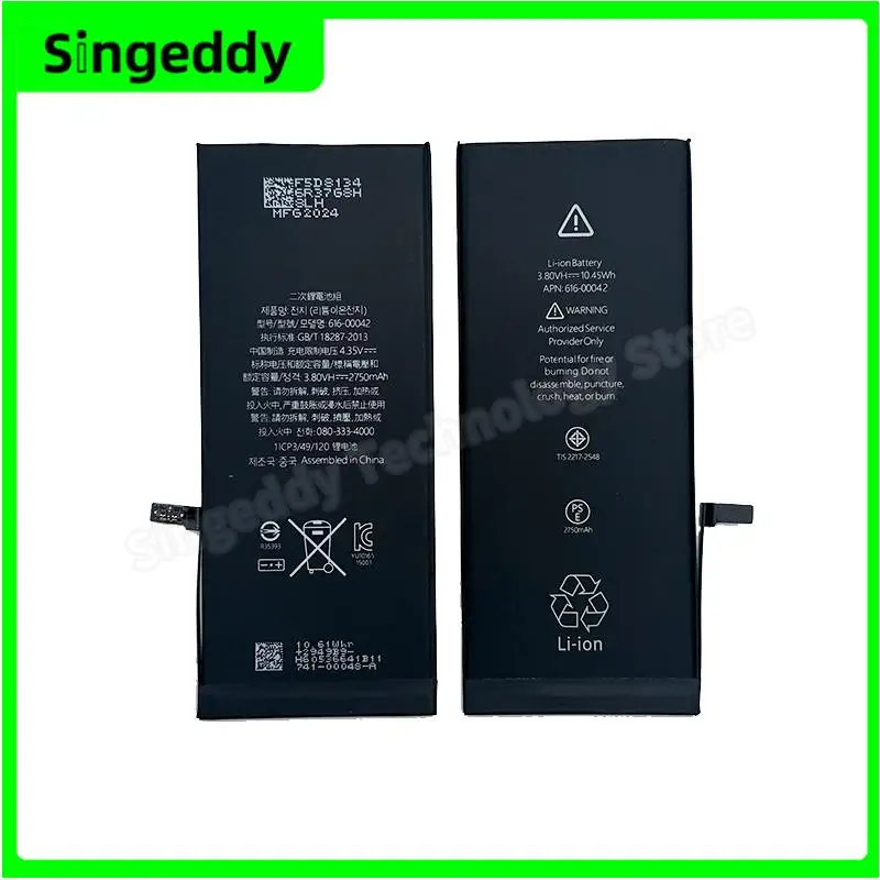 

Mobile Phone Battery For iPhone 6S Plus, 6SP, Cell Phone Build-in Batteries, Replacement Repair Parts, 2750 mAh