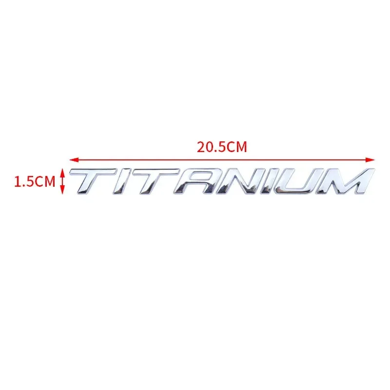 1Pcs x Chrome Black TITANIUM Rear Boot Badge Emblem For Ford Ecosport Fiesta Focus Mondeo Edge Escape Kuga Galaxy Sticker view 5