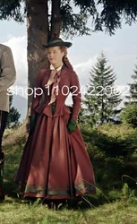 Victorian Princess Sissi Evening Dresses Burgundy Corset Customsized Long Sleeve Civil War Costume Southern Belle Prom Gown