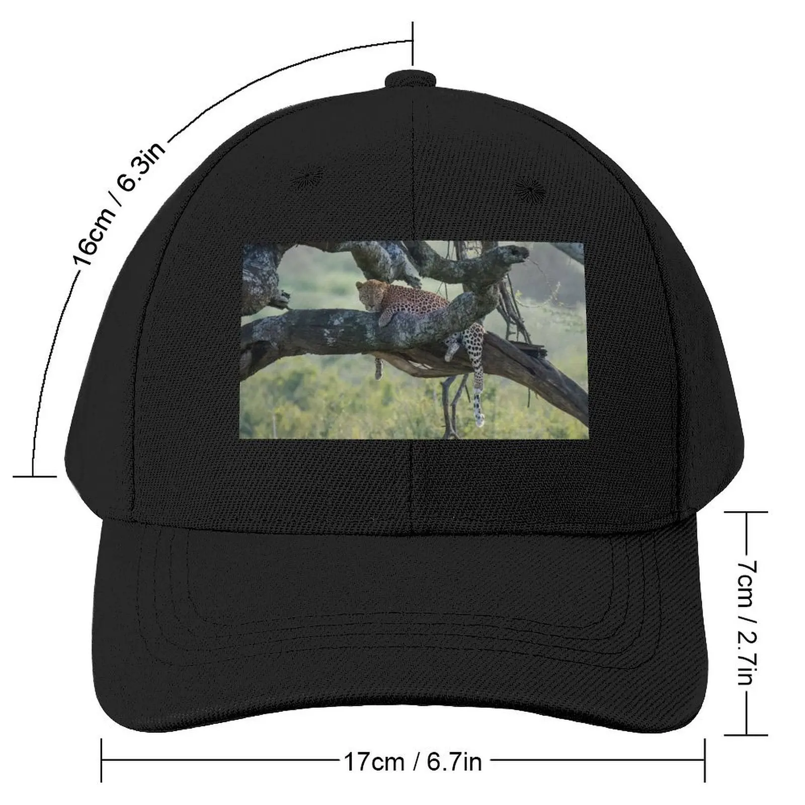 Resting Leopard Baseball Cap Thermal Visor Hood Horse Hat Luxury Woman Men's