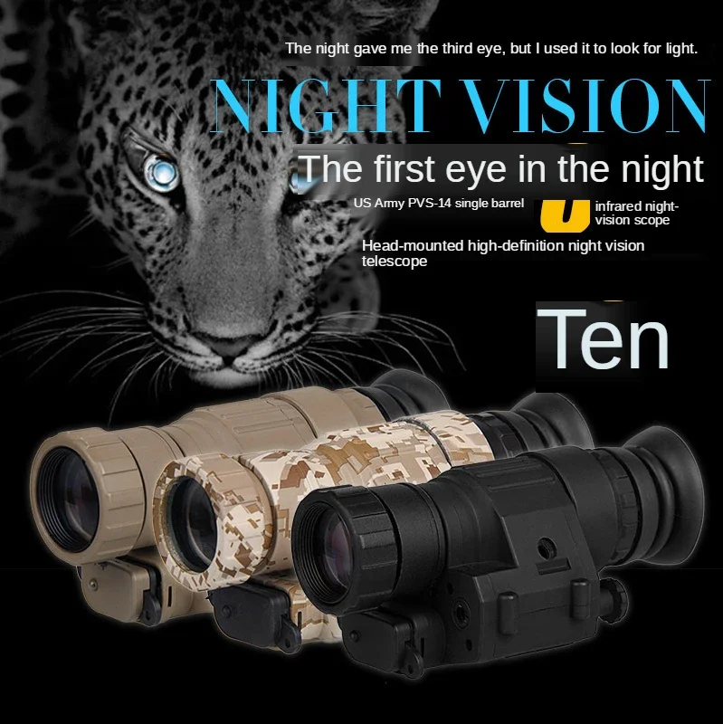 2X30 Night Camera Monocular Digital Scope Camera Video Recorder Night Vision Monocular Darkness All Day and Night Infrared Cam