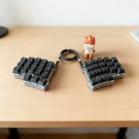 X7 Mini Split Keyboard Kit 36 Key Custom Hot Swappable Wired Single-mode Ergonomic Design Keyboard QMK Firmware Supports VIAL