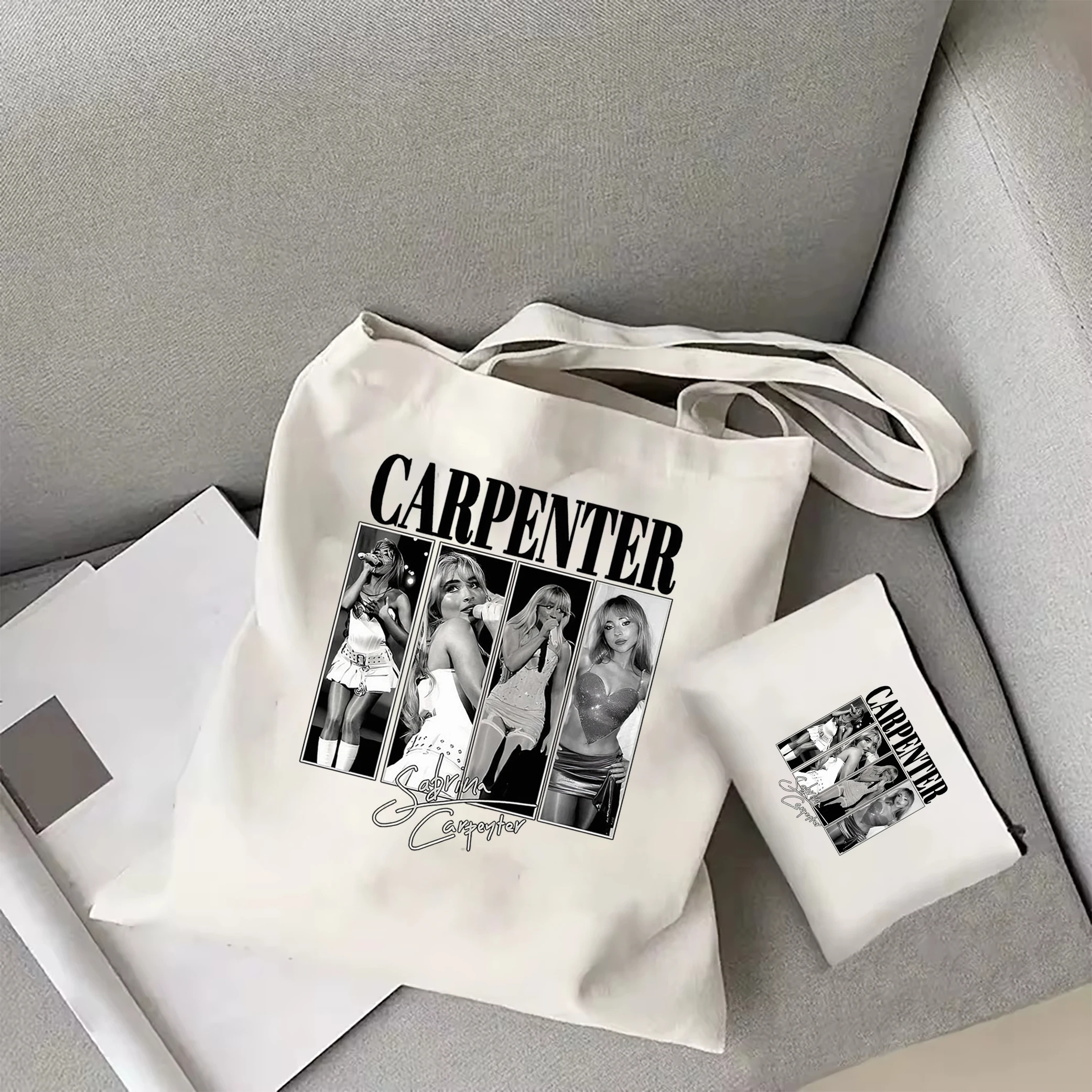 Borsa a tracolla portatile da concerto di moda da concerto da donna Vintage safrost Carpenter 2024 Tour tote bag